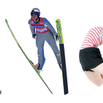 M字開脚、V字ジャンプ、C字えびぞり