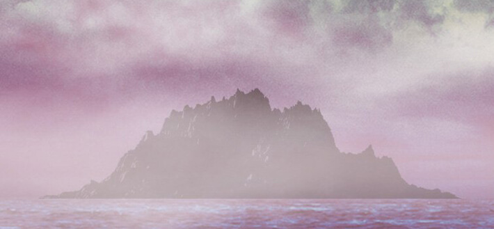 表紙のこれは鬼ヶ島のイメージ図です